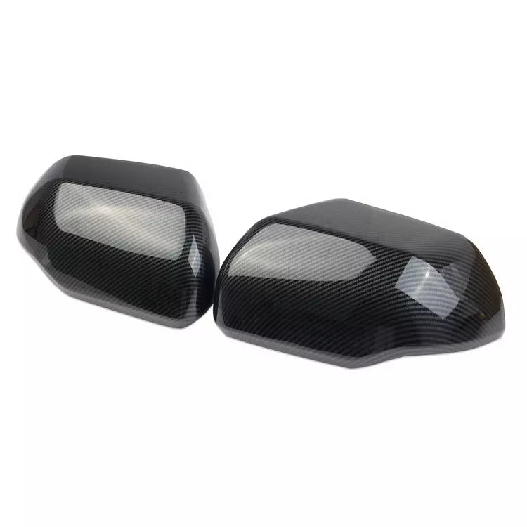 Carbon Fiber Look Mirror Cover Trim For Toyota Tundra 2022 – Left & Right